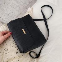 Bolso de Hombro para Mujer Simple Tipo Mensajero con Flap en Cuero PU Bolso Cruzado Casual Negro para Señora - details 15