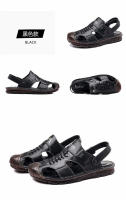 Sandalias de Playa de Piel de Vaca de Primera Calidad para Hombres Suelas Suaves de Cuero Genuino, Perfectas para Conducir al Aire Libre - details 17
