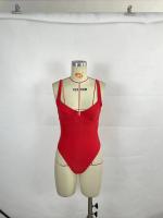 Bikini de una pieza con contraste de Color para mujer, traje de baño Sexy, moda europea y americana, lo último explosivo, 2024 - details 7