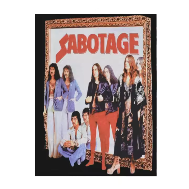 Sabbath-manta de franela de sabotaje para dormitorio, sofá, color negro - 1