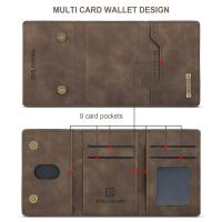 M2 para Samsung S24 funda protectora de cuero con tarjetero de succión Ultra magnética S23 Ultra dos en uno funda para teléfono móvil dividida - details 16