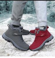 Botas de invierno para hombre y mujer, zapatillas impermeables de cuero Pu, zapatos informales de escalada para hombre, Botas de senderismo al aire libre Unisex, envío rápido - details 18