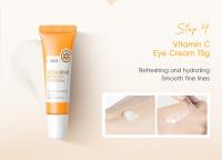 LAIKOU Serie de vitamina C, conjunto de productos para el cuidado de la piel, conjunto de 5 piezas para el cuidado de la piel, limpiador, esencia de tóner, crema para ojos y crema facial - details 9