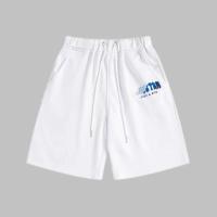 Conjunto Casual para Hombres Estilo Arco Iris Gradual Letra de Cabeza de Tigre Pantalones Cortos - details 5