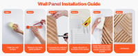 SucceBuy Paneles de pared 3D, paquete de 12 azulejos de sal minimalistas de PVC de 19,7 x 19,7 pulgadas, panel de pared decorativo de cobertura de 32 pies cuadrados - details 5