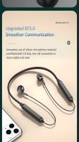 VAORLO-auriculares intrauditivos magnéticos, inalámbricos por Bluetooth 5,0, estéreo envolvente HIFI, sonido 9D con micrófono, cancelación de ruido, banda para el cuello - details 10