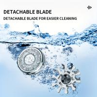 Maquinilla de afeitar eléctrica para hombre, afeitadora portátil de tamaño bolsillo, húmeda y seca, recargable por USB - details 6
