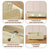 Contenedor de almacenamiento de cocina creativo, caja telescópica retráctil ajustable estirable, cajón de almacenamiento de gabinete apilable extraíble - details 8
