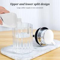 Dispensador, contenedor de iluminación de mano ES recargable, botella con bomba de jabón de plástico duradero, utilizado para baño y cocina - details 5