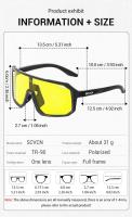Scvcn gafas de sol polarizadas amarillas, visión nocturna, gafas de conducción, lentes antideslumbrantes, gafas para Conductor de bicicleta y motocicleta, UV400 - details 9