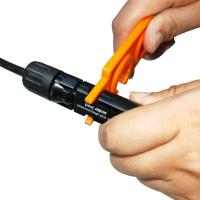 Juego de llaves de combinación de material plástico compuesto, instalación de llave Solar de extracción, color naranja y negro, 2 pares - details 2
