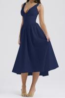 2025 nuevos modelos de primavera y verano, vestido de tirantes ajustado, vestido de temperamento con cuello en V estampado informal europeo y americano - details 30