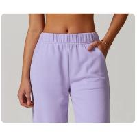 Pantalones acampanados de mujer con logotipo personalizado, con bolsillos, casuales, holgados, para yoga, deportivos. - details 3