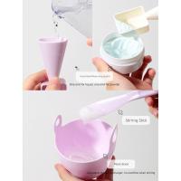 Juego de cuencos para mezclar mascarillas faciales de silicona, 3/4 Uds., máscara suave DIY, cuenco, cepillos, cuidado facial, kits de herramientas de maquillaje multifuncionales - details 2