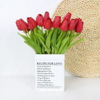 Ramo de Tulipanes Artificiales 35 cm, 10/5Pcs PE espuma Falsas Flores para Bodas, Ceremonias, Decoración del Hogar y Jardín - details 7