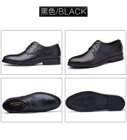 2025 nuevos zapatos casuales versátiles con cordones para hombres de vestir de negocios de cuero de talla grande - details 6