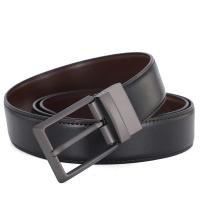Cinturón Masculino de Cuero Auténtico Cinturones Reversibles con Hebilla - details 1
