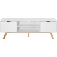 Mueble Moderno para Televisión de 65 Pulgadas Mesa de TV con 2 Puertas Estante Abierto de Madera - details 0