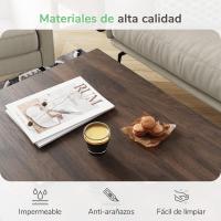 Estilo Industrial Minimalista, Mesita de café con Malla Decorativa, 45x110x60 cm (Alto-Ancho-Fondo) - details 5