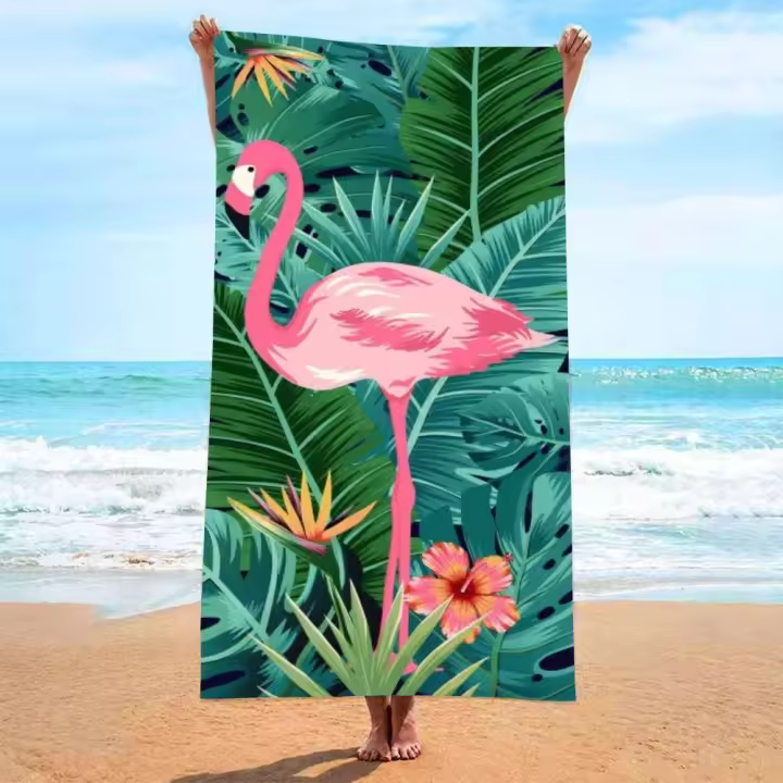 Toallas de playa de secado rápido de microfibra, toalla absorbente Boho con estampado de gran tamaño, súper manta para piscina - 1