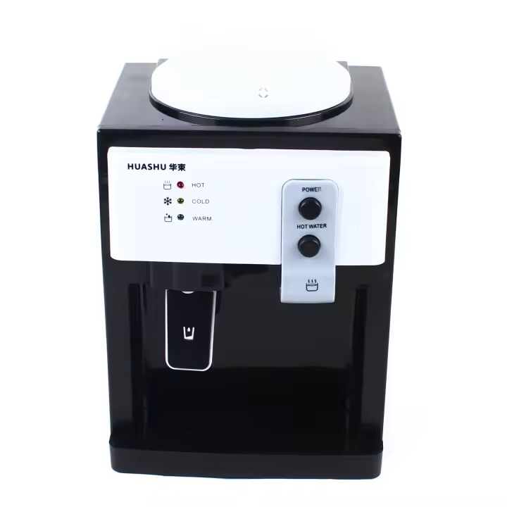 Máquina dispensadora de enfriador de agua fría y caliente, encimera de carga superior de 5 galones, de acero inoxidable, Independiente - 1