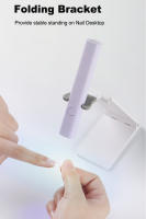 Mini secadores portátiles de secado rápido con soporte, lámpara de Gel UV, recargable, LED, herramienta de Arte de uñas - details 1