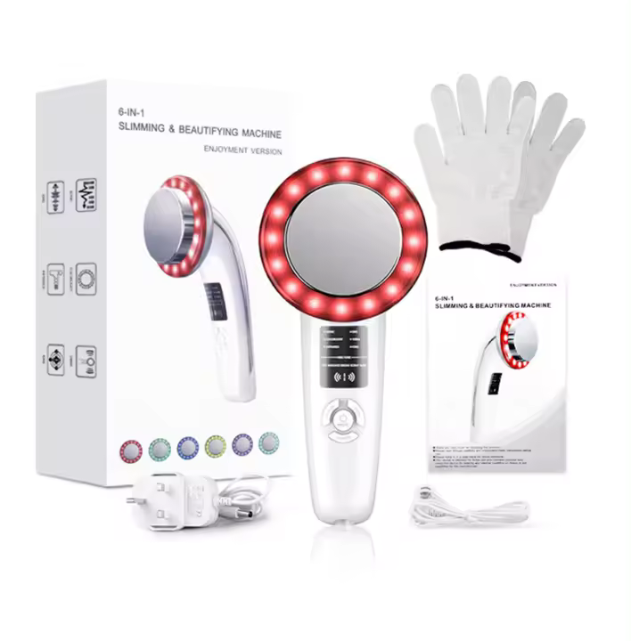 Masajeador corporal anticelulitis 6 en 1, cavitación ultrasónica para adelgazar, pérdida de peso, quemador de grasa EMS, cuidado limpio de la piel, estiramiento - 1