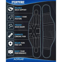 Cinturón deportivo para hombre y mujer, faja de soporte Lumbar, alivio del dolor, disco herniado y ciática - details 8
