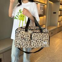 Bolso de Viaje de Ocio de Gran Capacidad con Estampado de Leopardo Bolso de Deportes y Fitness con Múltiples Bolsillos y Compartimento para Zapatos - details 6