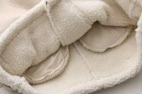 Chaqueta de piel de una pieza con cuello grueso para mujer, abrigo de manga larga con cinturón de cremallera diagonal, ropa de abrigo de invierno, nueva moda - details 9