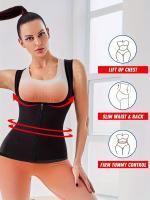 Camiseta sin mangas de neopreno para mujer, traje de sauna para mujer, chaleco de sauna, camiseta sin mangas, entrenador - details 5