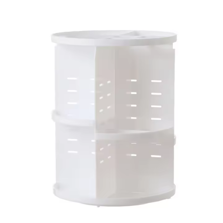 Soporte de exhibición giratorio para ahorro de espacio, estante de almacenamiento de escritorio giratorio ajustable de 360 ​​grados, caja de almacenamiento de cosméticos de gran capacidad - 1
