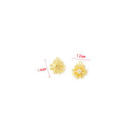 Colgantes de latón y circonita de Color dorado de 18K para mujer, joyería artesanal de alta calidad, collar, pendientes, accesorios - details 5