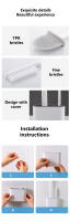 Cepillo De Inodoro Colgante Con Soporte Largo Cepillo De Limpieza De Baño Con Pincel Suave Y Silicone Accesorios De Baño Ecológicos - details 8
