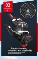 Guantes de fibra de carbono para motocicleta, manoplas transpirables para pantalla táctil, Gant Handschoenen, Rekawice - details 3