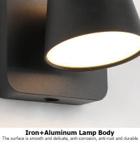 LEFANGXING Lámpara de Pared LED 12CM, Rotativa, Luz Luminosa para Dormitorio y Sala de Estar - details 11
