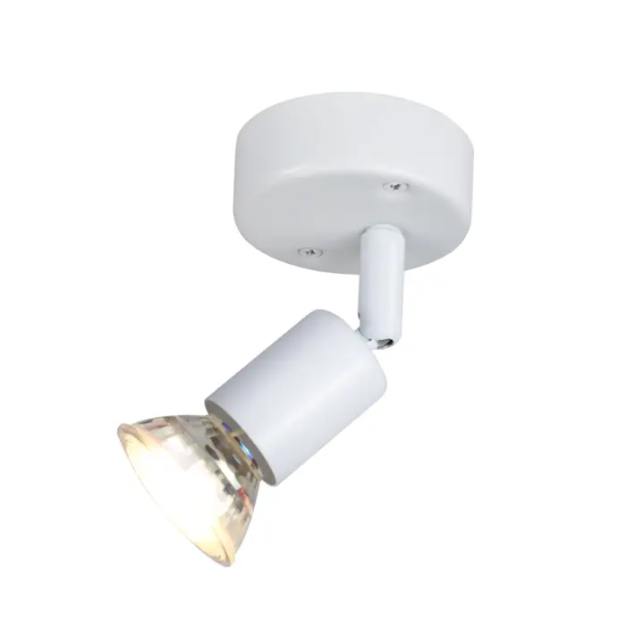 CBJKTX Foco de techo LED ajustable GU10 1 Focos de techo de llama Sala de estar industrial ajustable - 1