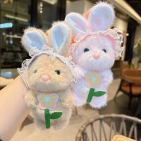 LLavero de peluche de conejo de orejas largas de celebridades de Internet, muñeco de conejito lindo - details 1