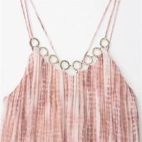 Vestido Casual Largo con Correas Tejidas Sin Mangas, Sin Espalda, Decorado con Anillos - details 8