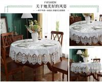 Rectángulo bordado de terciopelo de oro blanco, lujosa funda para mesa de comedor, mantel, corte, ENCE, TV, tocador, juego Antip - details 9