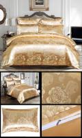 Sábana de Lujo con Forro de Terciopelo Jacquard para Cama Doble Conjunto de Ropa de Cama Euro Sin Sábana Tamaño 220x240 - details 3