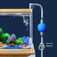 Cambiador de agua para acuario, bomba de aire, herramientas de limpieza, limpiador de grava, bomba de sifón al vacío con boquilla de filtro, nuevo - details 4