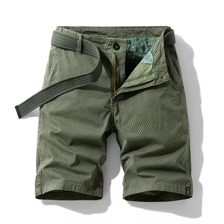 Pantalones de Playa de Algodón Puro para Hombres Shorts de Trabajo de Verano Versátiles - 1