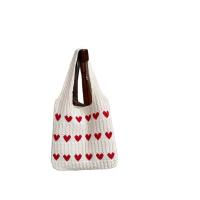 Nuevo bolso de punto bolso tejido amor bolso de las mujeres de gama alta exquisita lana portátil bolso de hombro bolsa de la compra - details 0