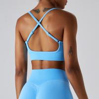 Sujetadores deportivos sin espalda cruzados con top de yoga para mujer - details 13