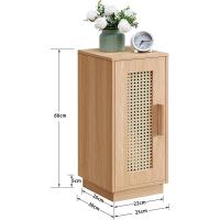 2, Mesa Auxiliar Bohemia con cajón abierto, Mesita de Noche Estrecha Dormitorio, para Dormitorio - details 10