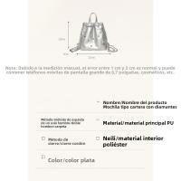 Bolso De Cadena, Bolso De Diamantes De Moda, Bolso De Mano De Diamantes De Colores, Mochila Versátil Tipo Cubo De Gran Capacidad. - details 0