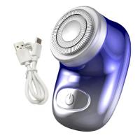 Afeitadora Eléctrica Impermeable Carga USB Mini Navija Rotativa para Viajes - details 6
