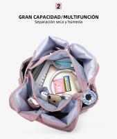 Bolsas de Fitness para mujer, bolsa de gimnasio para entrenamiento de Yoga, bolso de almacenamiento de viaje al aire libre, bolsa de mano de equipaje para gimnasio, XA191Y - details 3
