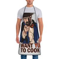 Babero personalizado Breaking Bad Time delantales hombres mujeres Unisex adulto Chef cocina Walter White Tablier cocina jardinería - details 180